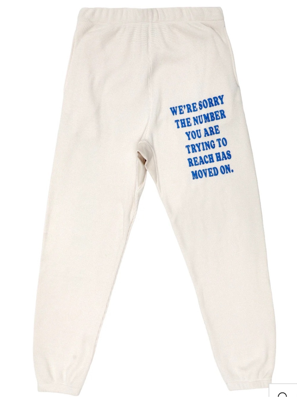 Boys Lie Eggshell 1-800 Reunion Sweatpants Small- like new